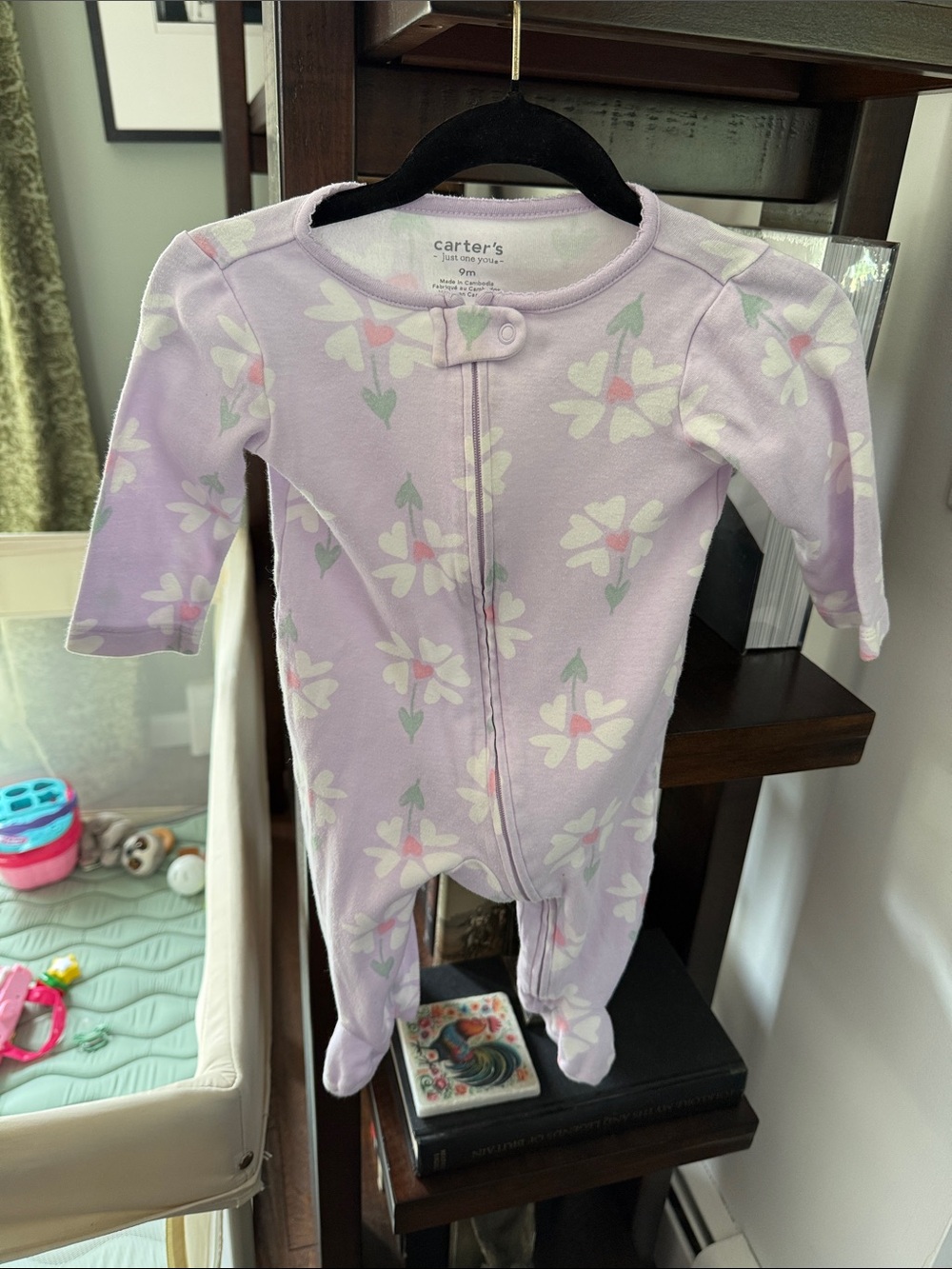 Carters 9m floral onesie